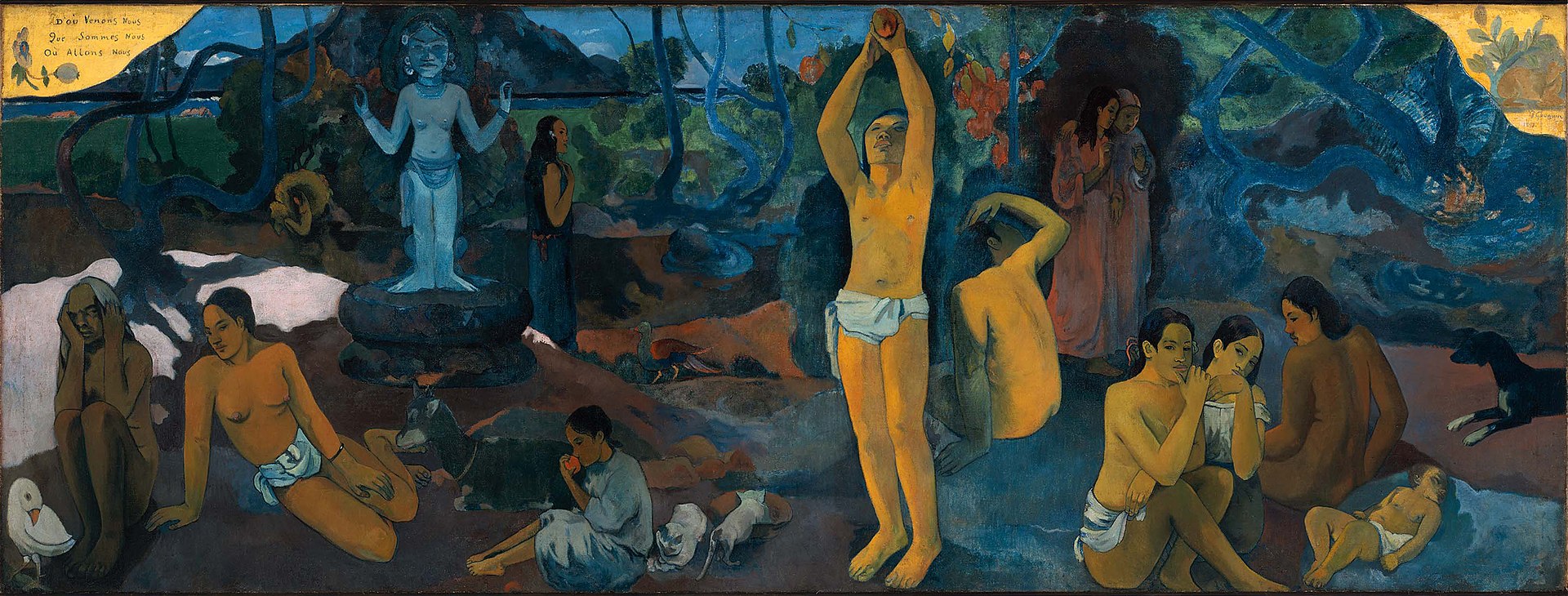 D’où venons-nous? Que sommes-nous? Où allons-nous?
     by Paul Gauguin, 1897‒1898.