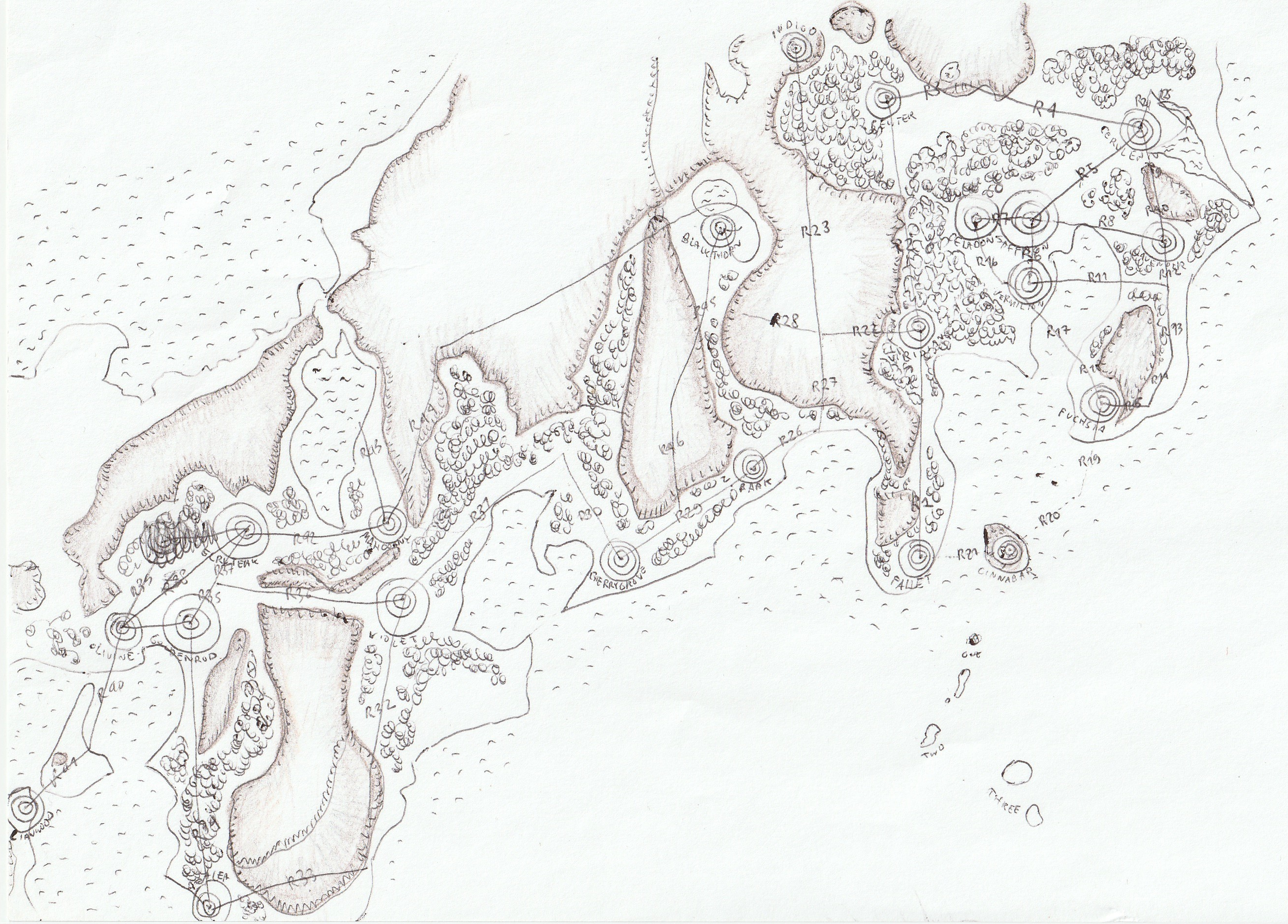 Kanto and Johto map
